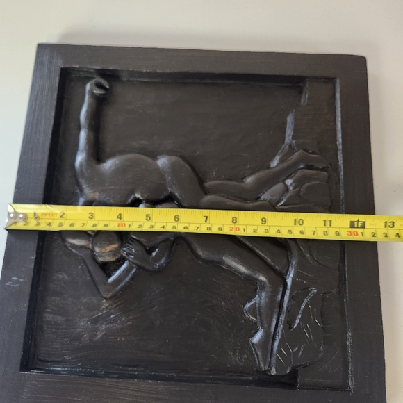 Handmade Wood Carved Painted Rustic Erotic Folk Art Wall Decor Boho Decor Woman - Picture 6 of 7